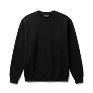 Essential Crewneck · Negro — Black Apparel