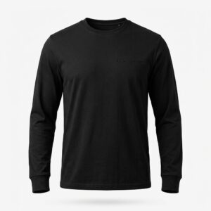 Essential Manga Larga · Negro — Black Apparel