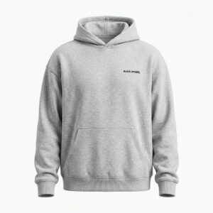 Essential Hoodie · Gris — Black Apparel