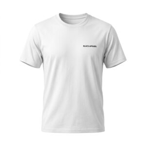 Essential Tee · Blanco — Black Apparel