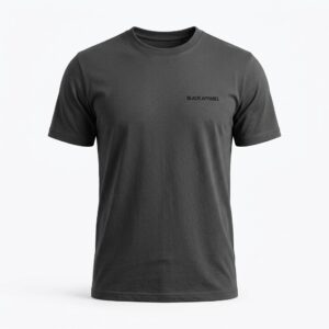 Essential Tee · Gris carbón — Black Apparel