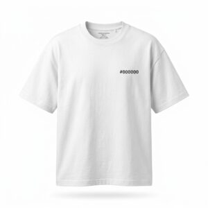 Camiseta «#000000» — Black Apparel
