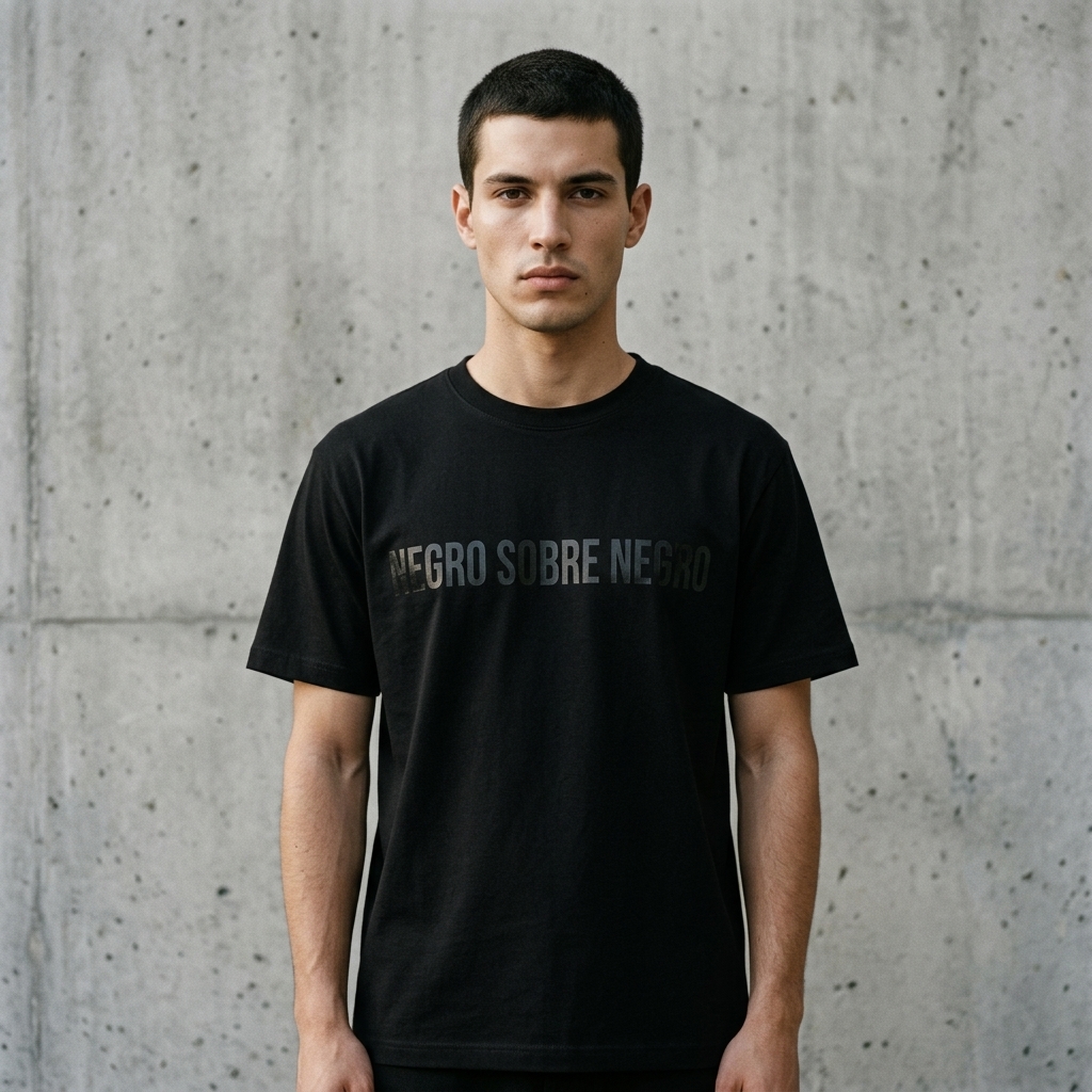 Camiseta «Negro sobre Negro» — Black Apparel