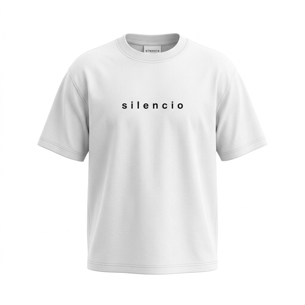 Camiseta «silencio» — Black Apparel