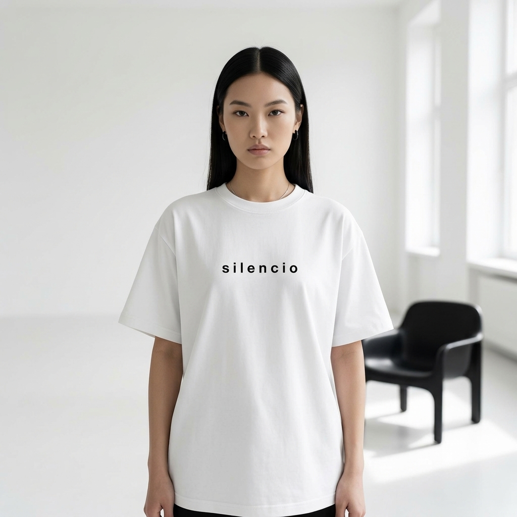Camiseta «silencio» — Black Apparel