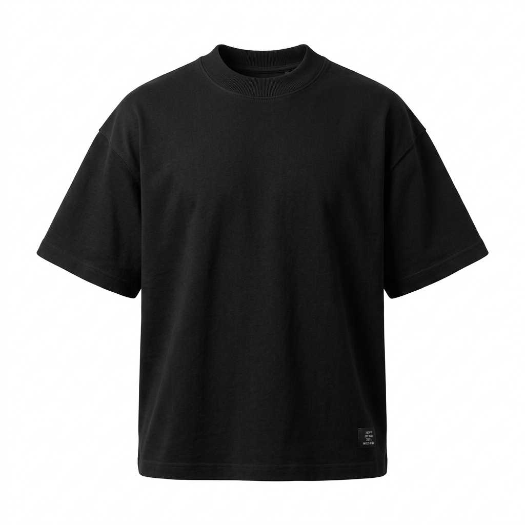 Heavy Tee 280 · Negro — Black Apparel