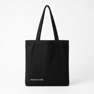 Tote de Loneta «menos es más» — Black Apparel